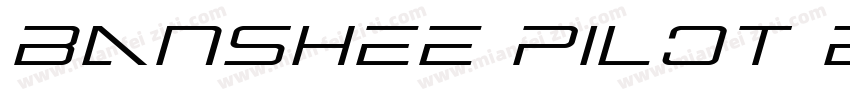 Banshee Pilot Expanded Expanded字体转换